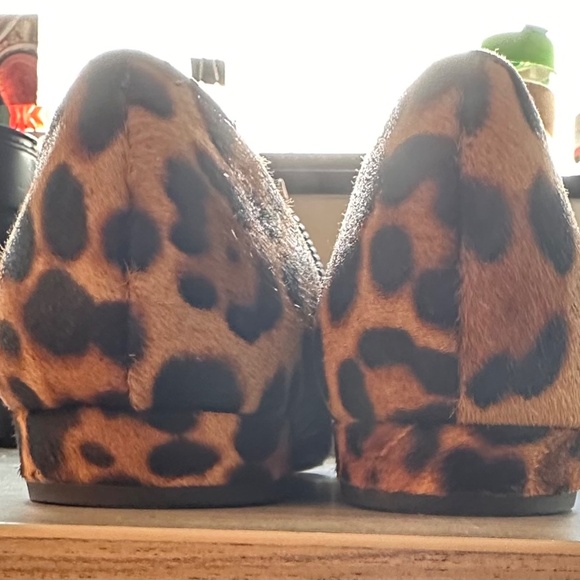 J Crew calf hair leopard print flats size 8 - Picture 2 of 6